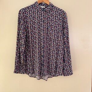 beachlunchlounge Women's Blouse - Navy, Red, White